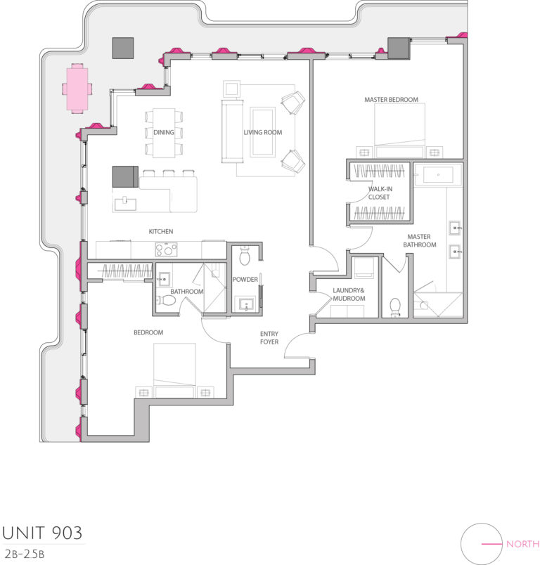 UNIT 903 floor plan details 2 bedroom condo floor plan, condominium for sale in Miami